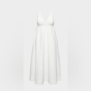 Aritzia Wilfred Encourage Poplin Dress in Bright White size Small